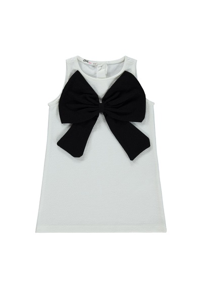 Civil Girls Fiyonk Detaylı 2 -5 Yaş Elbise  - Ekru 26785579126S1