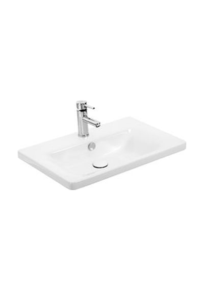 Sanovit Soft 65 CM Konsollu Oval Köşeli Lavabo Beyaz