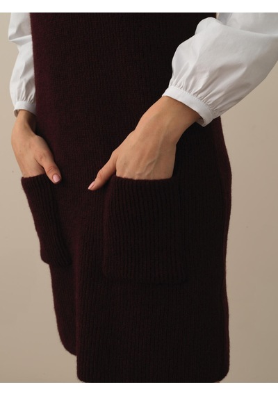 Xint Bordo Oversize Elbise 850924