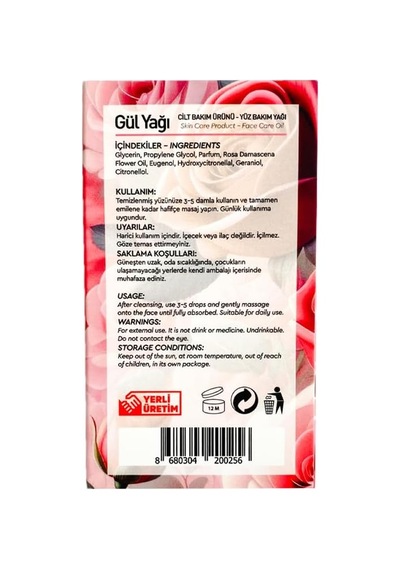 Agadir Gül Yağı 30 Ml