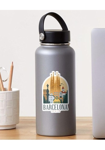 Ispanya- Madrid - Barselona Tasarımlı 17'li Sticker Seti