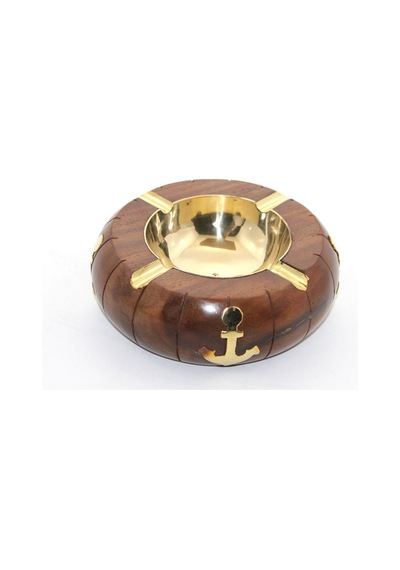 4 Adet Pirinç Çapalı Küllük Masaüstü Pirinç Küllük, Ashtray, 12 Cm Ölçü 8257