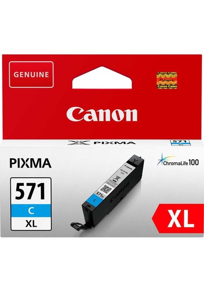 Canon CLI-571C XL Mavi Yüksek Kapasiteli Mürekkep Kartuş