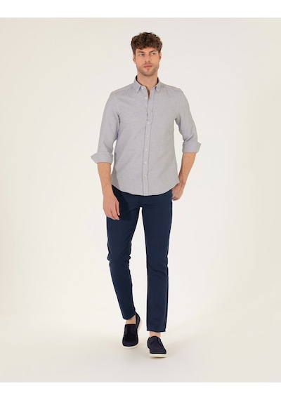 Pierre Cardin Erkek Lacivert Kanvas / Chino Pantolon 50268095-vr033 Lacivert