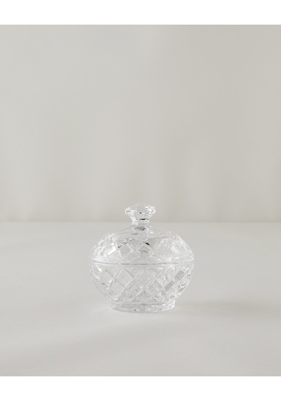 English Home Diamond Gleam Cam Şekerlik 9,5x10 Cm Şeffaf