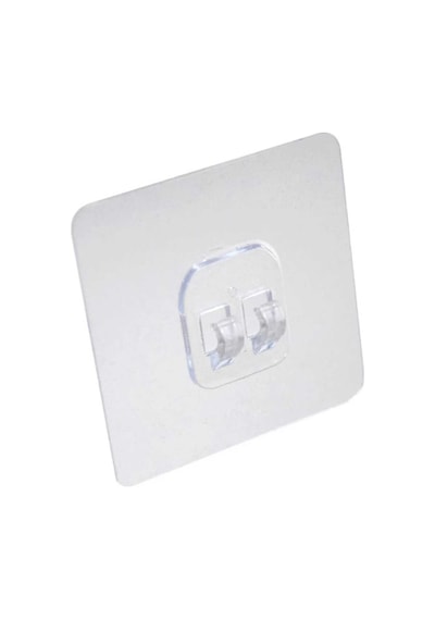 4 Adet Güçlü Yapışkanlı Askı - Ultra Güçlü Yapışkanlı Sticker - Su Geçirmez Banyo Mutfak Askısı Plas Diğer