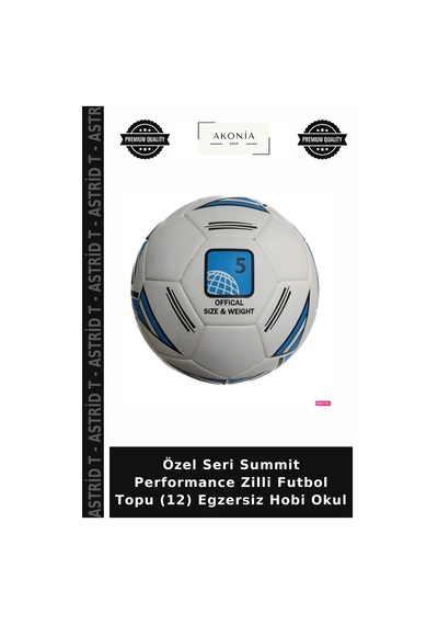 Özel Seri Summit Performance Zilli Futbol Topu 12 Egzersiz Hobi Okul Çok Renkli