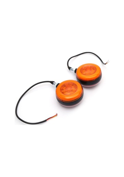 (2 ADET)ÇERAY AYNA ALTI KÜPE DOLU NEON ORTASI SARI(SAĞ-SOL)12V-24