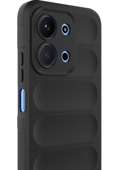 Xiaomi Redmi 15c 4g Kılıf Esnek Tpu Oyuklu Arka Yüzey Tasarımlı Zore Etnik Silikon Kapak Siyah