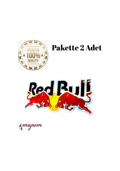 Miyrem Oto Aksesuar-redbull Hologramlı Siyah Yazı Sticker -15 X 7 Cm 15 X 7 Cm