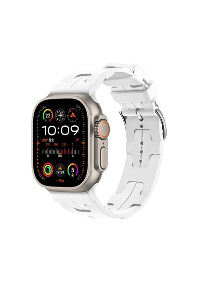 Watch Ultra 49mm Krd-92 Uyumlu Ogaa Kordon-beyaz