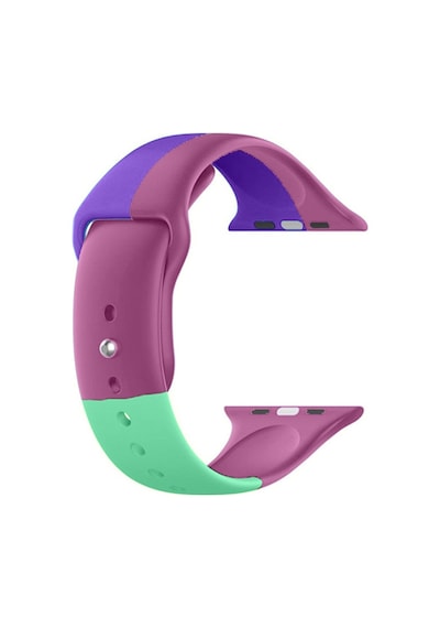 Apple Uyumlu  Watch Seri 40/38 MM Multicolor Pastel Kol Kordon (522685767)