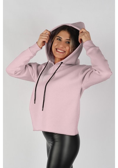 Balins Kadın Kapüşonlu Sweatshirt Pembe Çok Renkli