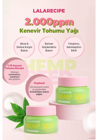 Lalarecipe %70 Kenevir Tohumu LALARECIPE Hempseed Cream