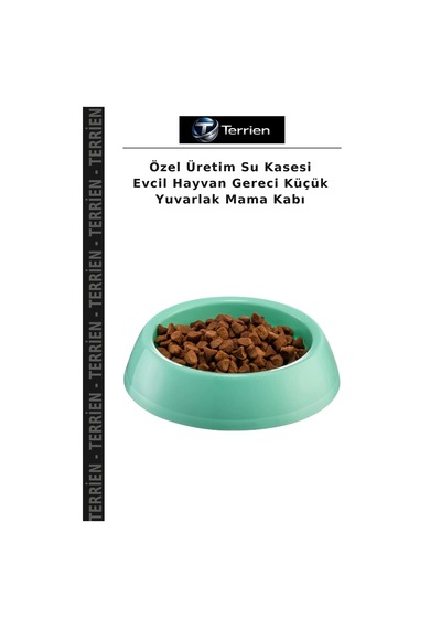 Özel Üretim Su Kasesi Evcil Hayvan Gereci Küçük Yuvarlak Mama Kabı