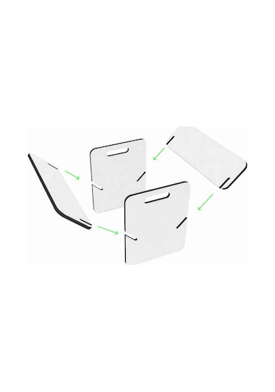 Kitap Standı, Çalışma Masası Organizer, Dekoratif Dergi Standı, Minimalist Kitaplık. Beyaz