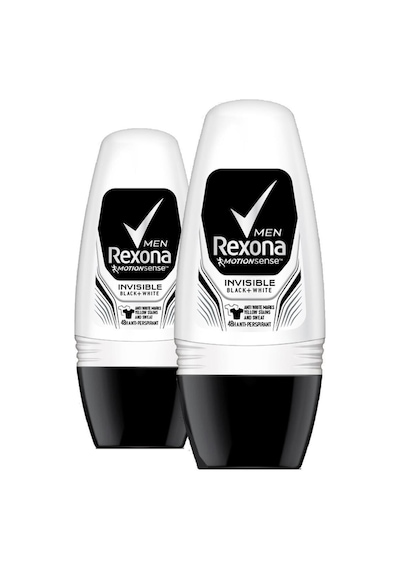 Rexona Men Invisible Black+White Erkek Roll-On Deodorant 50 ML x 2