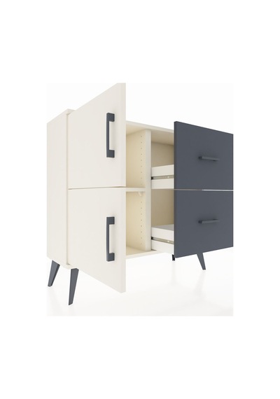 Arges Şifonyer Tek Raflı 2 Çekmeceli 2 Kapaklı 88x30x80 Aytaşı-aytaşı/antrasit Aytaşı/antrasit Arges Şifonyer Tek Raflı 2 Çekmeceli 2 Kapaklı 88x30x80 Aytaşı-aytaşı/antrasit Aytaşı/antrasit