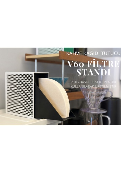 V60 Kahve Filtre Kağıdı Standı Düzenleyici Tutucu Organizer