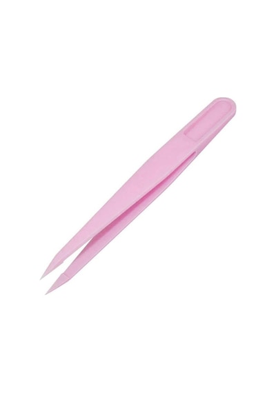 Koodmax Hassas Elektronik Ve El Sanatları Tamir Cımbızı Sert Plastik 11cm Düz Cımbız Pembe