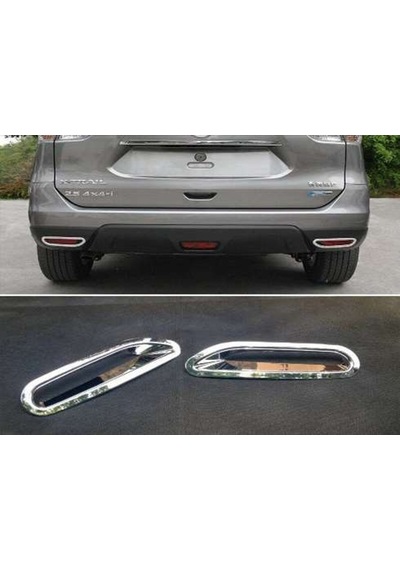 Nissan X-trail 2014 2017 Arka Reflektör Reflektör Çerçevesi Krom