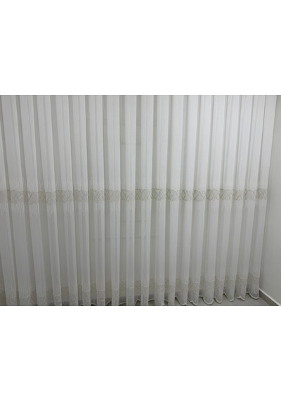 Nivemeshome V-117 Marina Gold 1/2,5 Bambu Tül Perde Çok Renkli