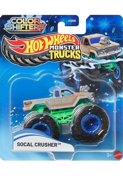 Hot Wheels Monster Trucks Renk Değiştiren Araçlar Socal Crusher Çok Renkli