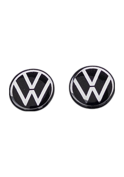 Kendinden Yapışkanlı Volkswagen Logolu 11 Mm Damla Baskılı Anahtarlık Kumanda Amblemi 2 Adet