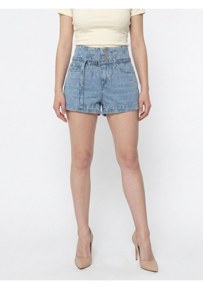Slim Fit Kadın Şort Denim