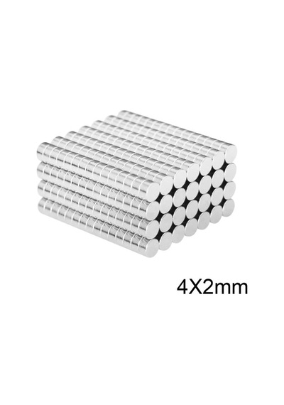 Dünya Magnet 20 Adet - Yuvarlak Neodyum Mıknatıs, 4x2 Mm, Güçlü Magnet, N35 Kalite