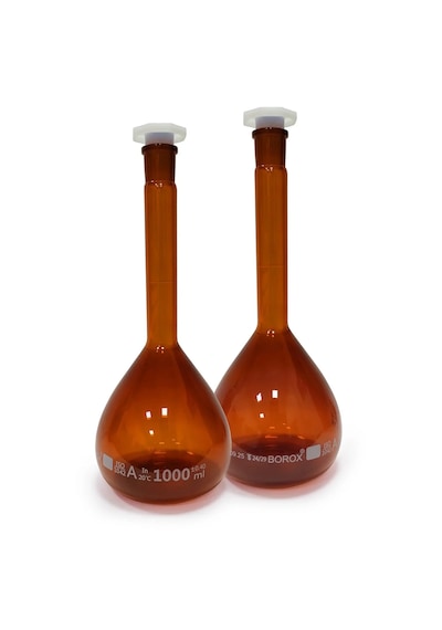 Borox Amber Cam Balon Joje 1000 Ml - Pp Tıpalı - Class A Sertifikalı - 2 Adet/paket