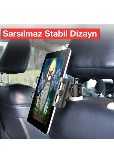 Ally Universal Araç Arka Koltuk Tablet Ve Telefon Tutucu- 5775 Siyah