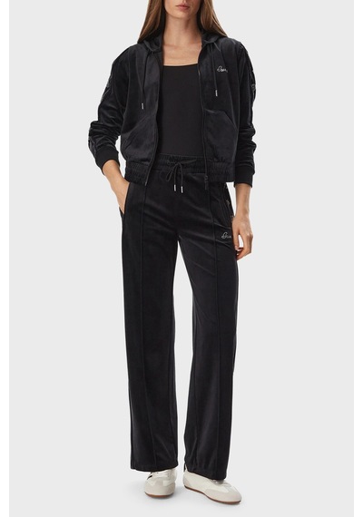 Guess Amalia Logolu Regular Fit Bol Paça Pantolon V6bb10k6303 Kadın Pantolon V6bb10 K6303 Jblk Siyah