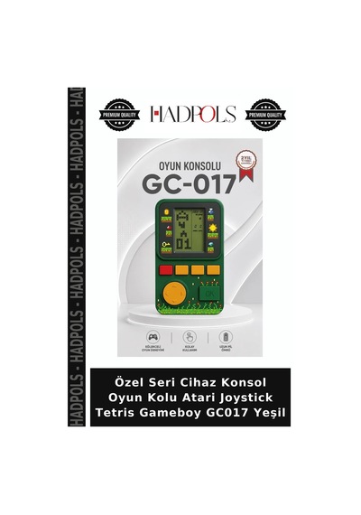 Özel Seri Cihaz Konsol Oyun Kolu Atari Joystick Tetris Gameboy Gc017 Yeşil