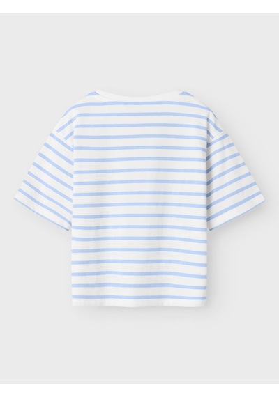 Name It Nkfvitanni Ss Short Rlx Top Unisex Çocuk T-shirt 13241646 Mavi