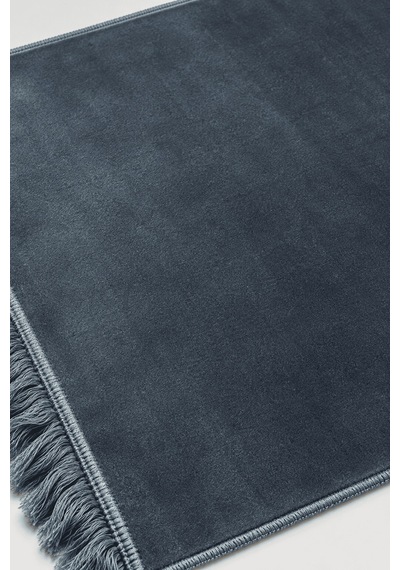 Düz Velur Kadife Seccade 70x110 Cm Petrol Mavi