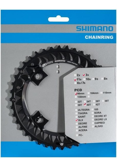 Shimano Slx Aynakol Yaprak Fc-m7000 96 MM Bcd 40t Siyah