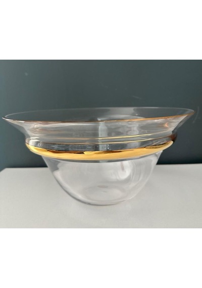 Decorıum Cam Kase Dalıa Altın 30 Cm M06446