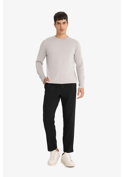 Defacto Regular Fit Bisiklet Yaka Triko Kazak A5268ax25augr192 Gri