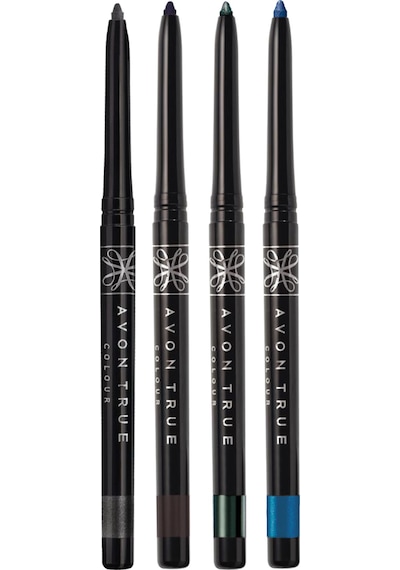Avon True Colour Black Ice Brown Sugar Emerald Glow ve Twilight Sparkle Pırıltılı Göz Kalemi Paketi