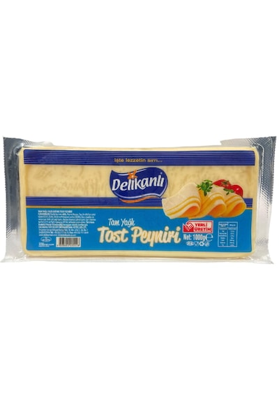 Delikanlı Tam Yağlı Tost Kaşar Peyniri 1 KG