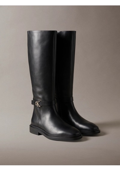 Calvin Klein Kadın Marka Logolu Günlük Kullanıma Uygun Siyah Bot & Bootie Hw0hw03187 0gj