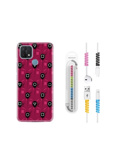 Oppo A15S Kılıf Kablo Koruyuculu Gamers 1823