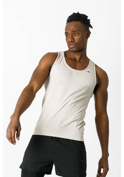 Maraton Active Ekstra Slim Erkek Atlet Yaka Kolsuz Training Taş Rengi Atlet 824011-Taş Rengi