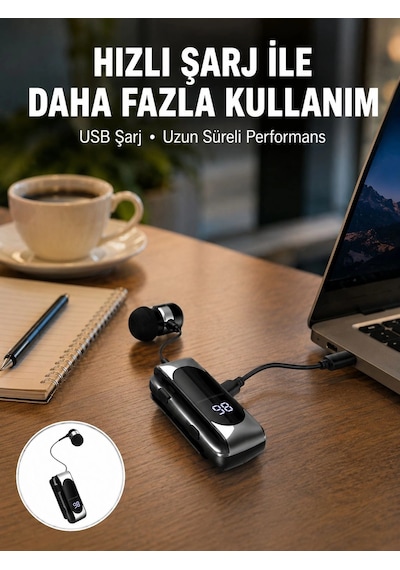 Uzun Pil Ömürlü Kablosuz Kulaklık - 25 Saat Konuşma Ve Müzik Süresi Yeni Nesil