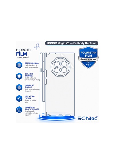 Schitec Honor Magic V6 Fullbody Nano Kaplama Koruyucu Film