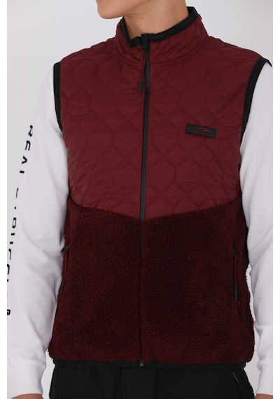 Maraton Regular Erkek Dik Yaka Bordo- Yelek Bordo-