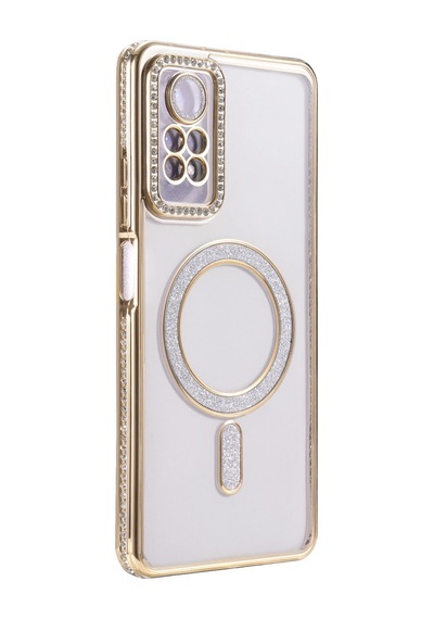 Xiaomi Redmi Note 12 Pro 4g Joke Simli Magneticsafe Kılıf Gold