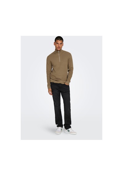 Only & Sons Slim Fit Jeans Onsweft Orta Bel Slim Fit Jeans Siyah