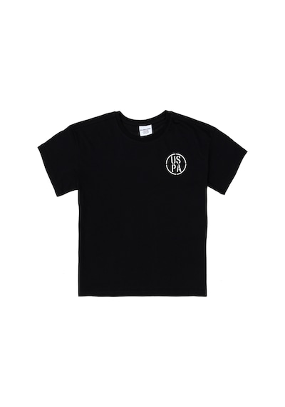 U.S. Polo Assn. Erkek Çocuk Siyah Oversize Bisiklet Yaka Tişört 50298981-VR046 U.S. Polo Assn. Erkek Çocuk Siyah Oversize Bisiklet Yaka Tişört 50298981-VR046